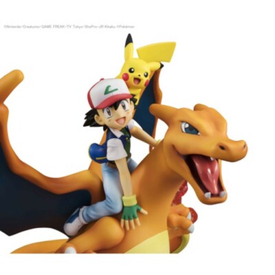 Pokemon G.e.m. Figure 20th Satoshi Pikachu Charizard