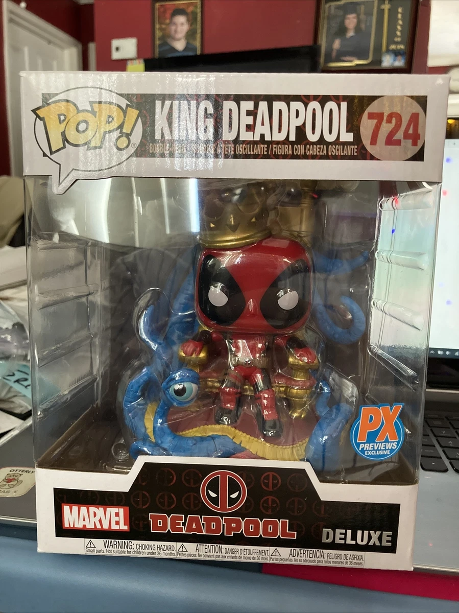 Pop! Deluxe Marvel Heroes King Deadpool on Throne Vinyl Figure