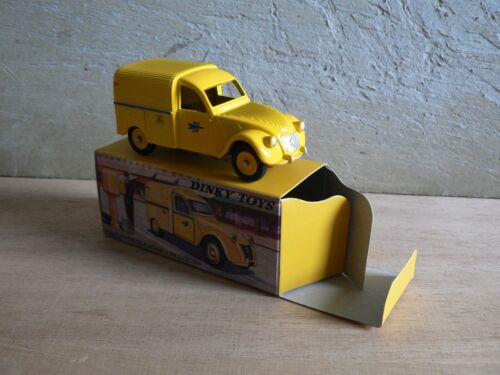 Dinky Toys Atlas 560 2 CV Van Yellow Post Office - Picture 1 of 3