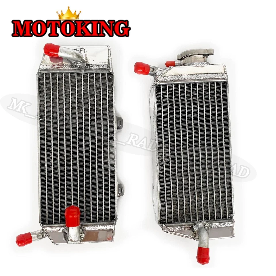 Radiador completo de aluminio para Honda CRF450R CRF 450R CRF 450 R 2005-2008 2007 2006 Foto 3 de 4