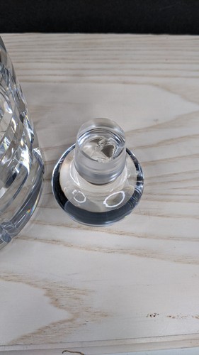 Kosta Boda Round Crystal Decanter Box Cut Ball Stopper Barware Liquor Signed 10" - Picture 9 of 20