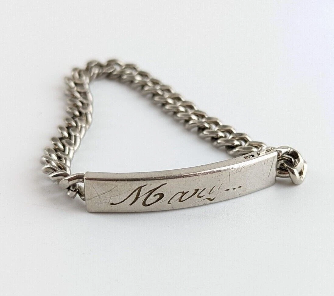 Vintage id bracelet hotsell