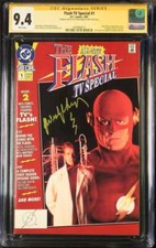 Flash TV Special #1 D.C. Comics CGC SS Grade 9.4 John Wesley Shipp photo cover