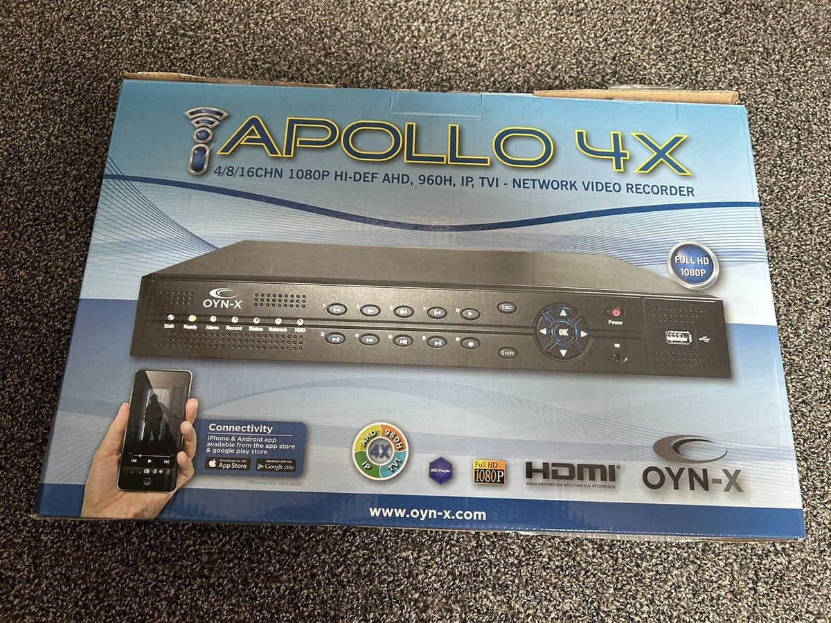 Ony-x Apollo 4x DVR 16ch 1080p Full HD CCTV UK