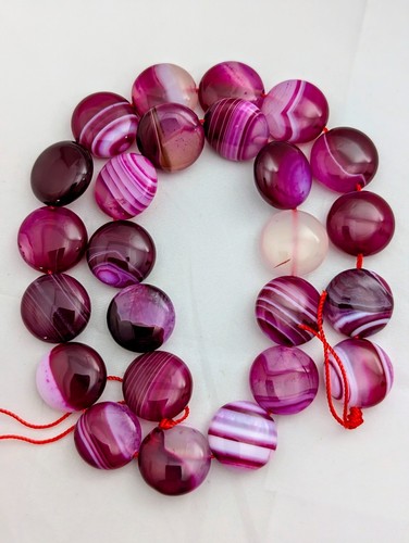 Banded Agate Gemstone Beads, Striped Agate, Shaded Agate, Choose Colour And Size - Picture 30 of 33