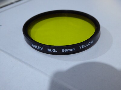 ROLEV 58mm Gelbfilter gebraucht ideal für Schwarzweiß