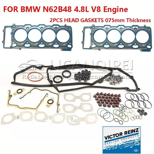 Head Gasket Set Kit FOR BMW E60 E61 E65 E66 E70 4.8 750i 05- 10 N62B48B ...