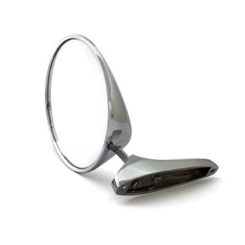 FIT CHEVROLET BEL AIR 50 51 52 55 57 STSINLESS DOOR MIRRORS PAIR LH/RH ( 2pcs ) - Bild 4 von 6