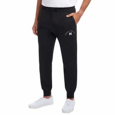 Hurley Men  s Fleece Jogger XX LARGE 2XL BLACK or WHITE AVAILABLE