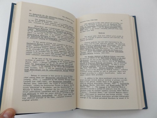 1977 The ABSTRACT JOURNAL 1790-1920 Origin Development Diffusion BRUCE M. MANZER - Imagen 5 de 6