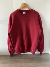 Vintage Russell Mens Crewneck Sweatshirt Red Size Large Made in USA 90s