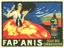 Fap'Anis By Delval Vintage French Advertising Poster