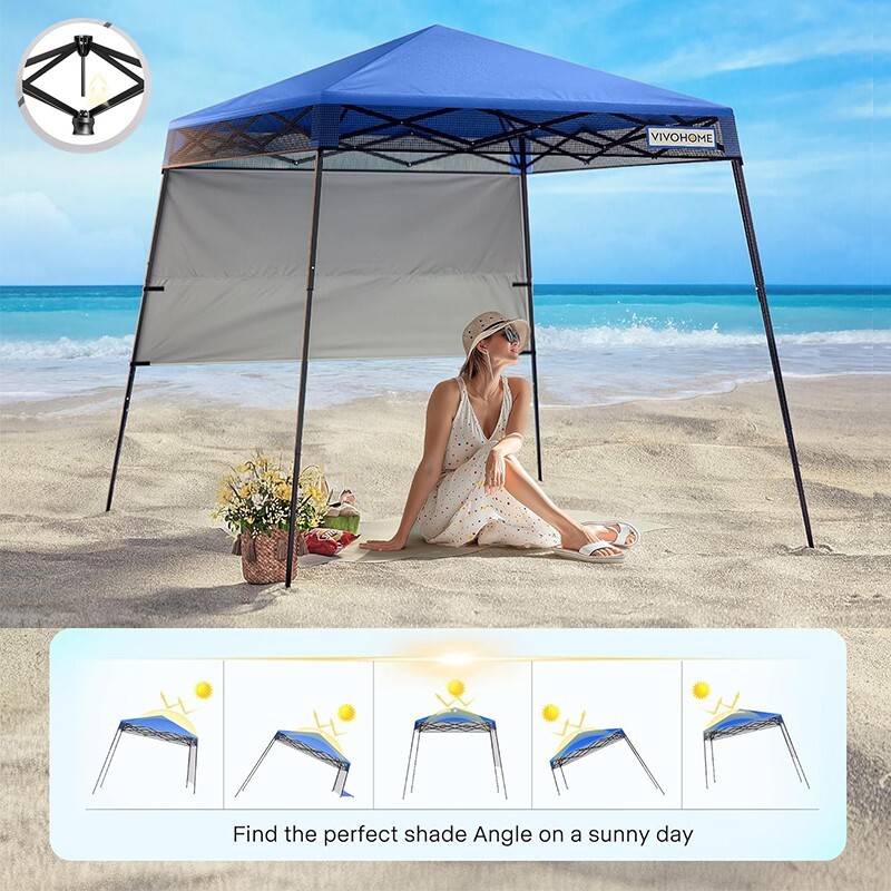 Tent W/ Central Lock Design Slant Legs, Backpack & Side Wall