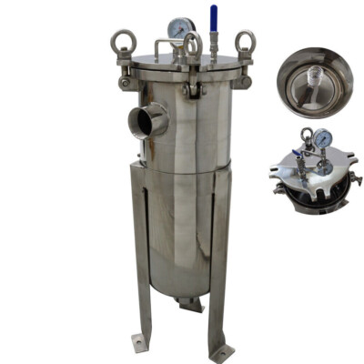 Bag Filter 304 Stainless Steel Strainer Bask 2'' NPT In/Out Engineering equipment