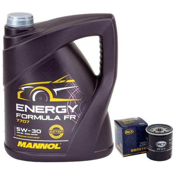 MotoröL Set 5W30 5 Liter + ÖLfilter SM 5016 FüR Ford Transit Kasten-image