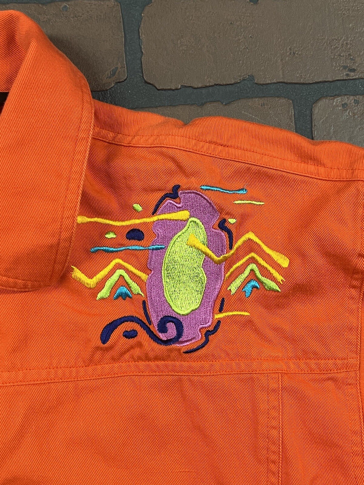 Vintage IB Diffusion Jacket Abstract Geometric 90… - image 6