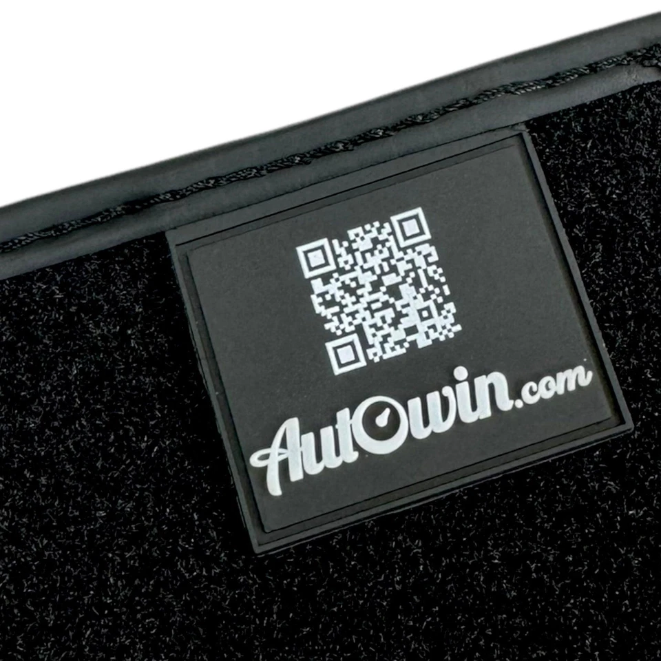 AutoWin 品牌黑色脚垫适用于法拉利 456 意大利版带皮革 — 第 3/4 张图片