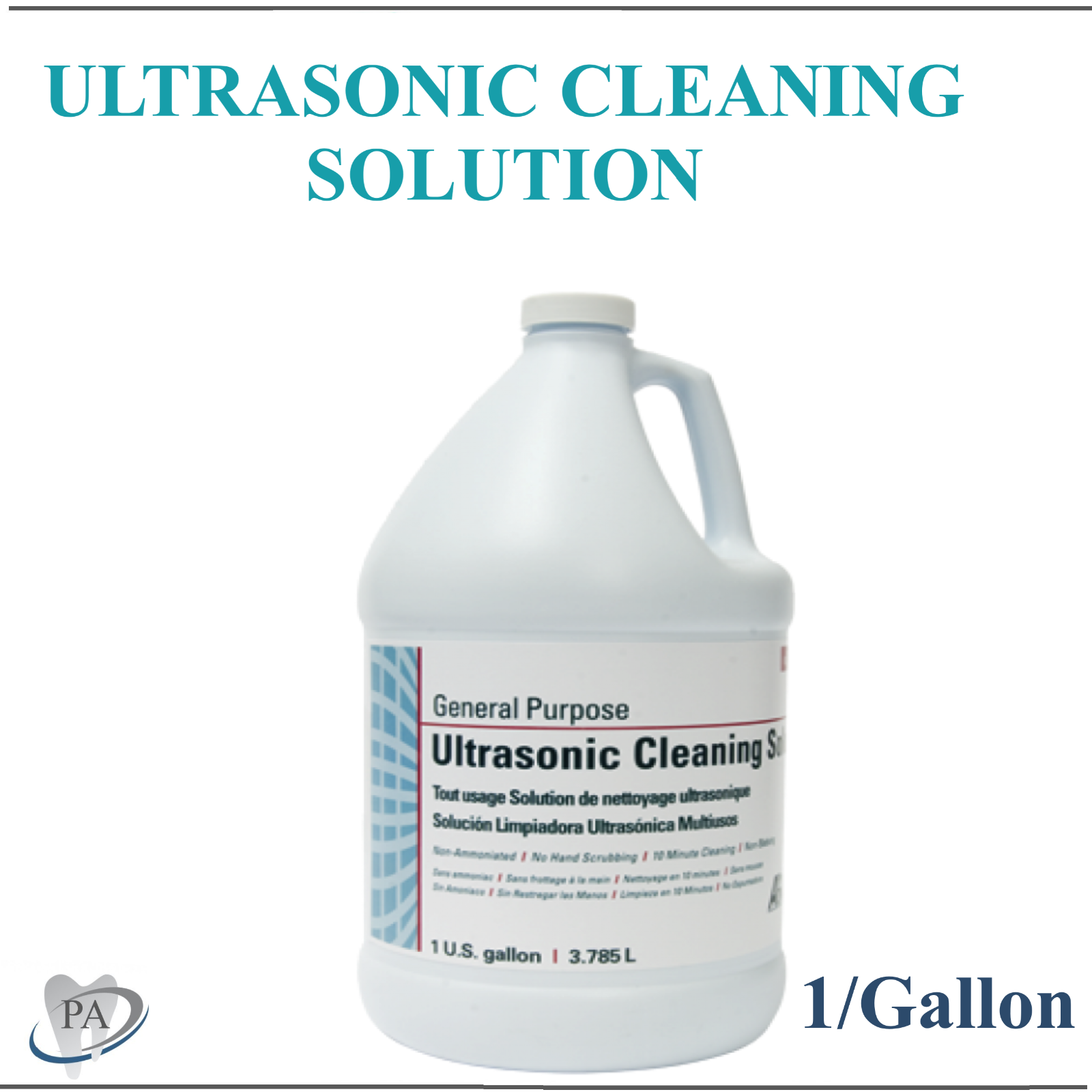 Dental Ultrasonic Cleaning Solutions General Purpose, Made in USA, 1