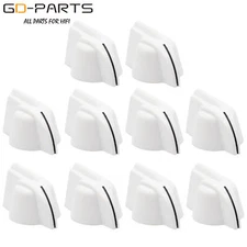 31x16mm Plastic Chicken Head Knob For Guitar BASS AMP Cabinet Effect Pedal White