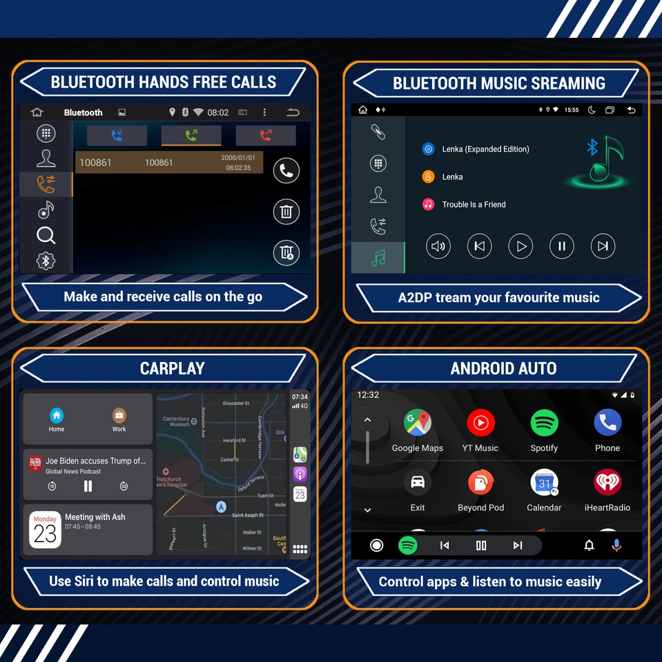 CarPlay Radio For Mercedes Sprinter Vito W639 Android Auto Sat Nav GPS Head Unit - Image 4 of 4