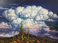 Desert Clouds Hawkins Canvas Giclee Print Remarque Landscape Impressionism R15