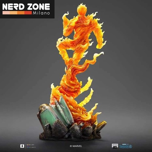 PREORDER 30% IRON STUDIOS - Fantastic Four First Steps Human Torch 1/10 Statue - Bild 3 von 6