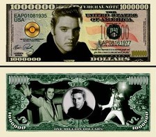 OUR IN MEMORY OF ELVIS PRESLEY DOLLAR BILL (25 Bills)