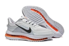 Bland-NEW Nike AIR Zoom Pegasus Premium White and Orange Breathable Mesh Shoes