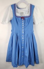 Landhaus Dress Women's 6 German Oktoberfest Cottagecore Dirndl Blue