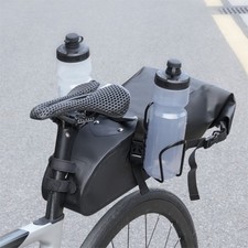 Montaje de portabicicletas trasero con fijación estable de bolsa y soporte doble para botellas de agua