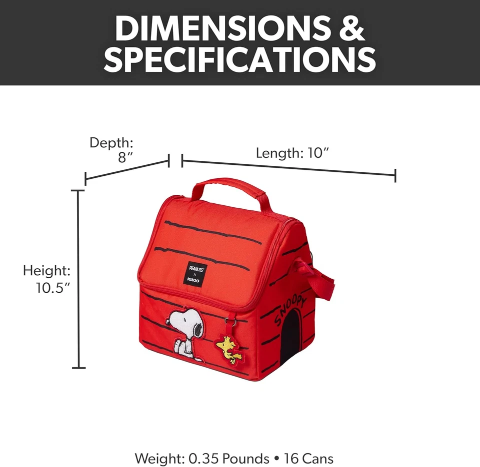 Snoopy’S House 16-Can Lunch Pail - Image 2 of 4
