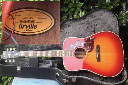 Orville by Gibson Hummingbird Acoustic Guitar 1990s Vintage Parts Missing