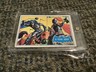 BATMAN TRADING CARD 34B 1966 TOPPS BLUE BAT A FATAL JOUST