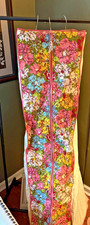 Vintage Floral Hanging Garment Bag Dress Clos...