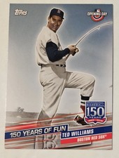 TED WILLIAMS 2019 Topps Opening Day - 150 Years of Fun #YOF-4 Red Sox HOF