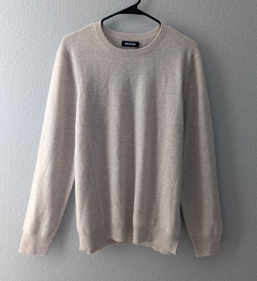Naadam Original Cashmere Crewneck Sweater Men's Size XL Oat Tan Pullover NWT