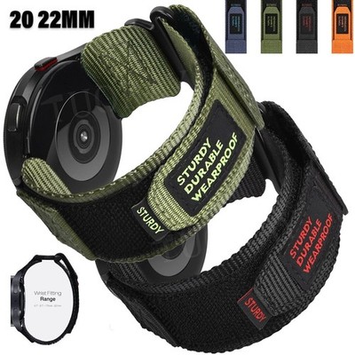 Nylon Armband für Samsung Galaxy Watch FE 7 6 3 4 5 Pro Classic 42-47mm Active 2