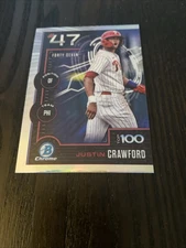 2025 Bowman - Bowman Scouts Top 100 Chrome Justin Crawford #BTP-47 (RC)