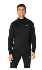 ASICS ROAD WINTER 1/2 ZIP MID LAYER Laufshirt lang Herren schwarz