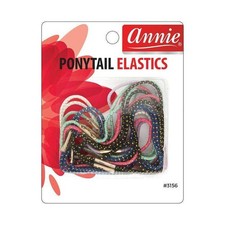 Annie Assorted Ponytail Elastics 18/PK Pack of 5