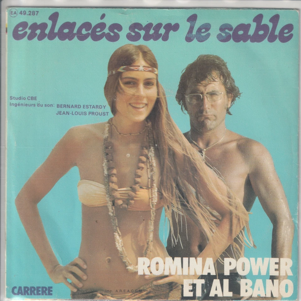 Al Bano e Romina Power – Enlacés sur le sable – Na Na Na – © 1977 – franz. 7“ - Bild 2 von 2