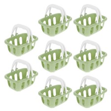 8pcs Kids Mini Shopping Basket Plastic Easter Eggs Basket Small Storage Toys