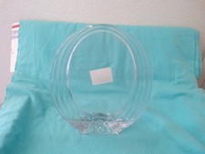Lead Crystal Mikasa Concentric Oval Picture Frame