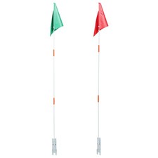  2 Pcs Bicycle Trailer Tricycle Flag Pole Drapeau À Vélo Drapeaux De