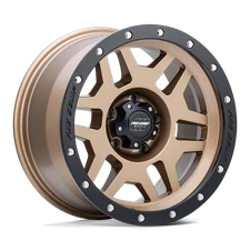 17x9 Pro Comp 9641 Phaser Matte Bronze With Black Lip Wheels 5x5 (-6mm) Set of 4