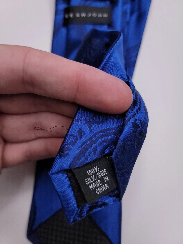 Corbata formal Sean John para hombre 58"Lx2,75"W corbata de cuello azul Foto 4 de 4