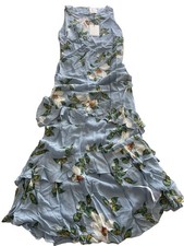 Reformation Women’s Blue Flower Magnus Dress Size 12