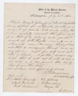 1864 CIVIL WAR SURGEON DOCUMENT - 57th Indiana Infantry Wounded Kennesaw Georgia