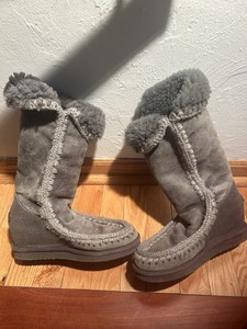 Gray Mou Eskimo Lace Up Boots Men’s Size 7 Women’s size 8.5 Eskimo sneaker Lace-up men main image 3
