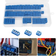 100pcs PCB Mount Screw Terminal Block Connectors 5mm Pitch Electronics Projects